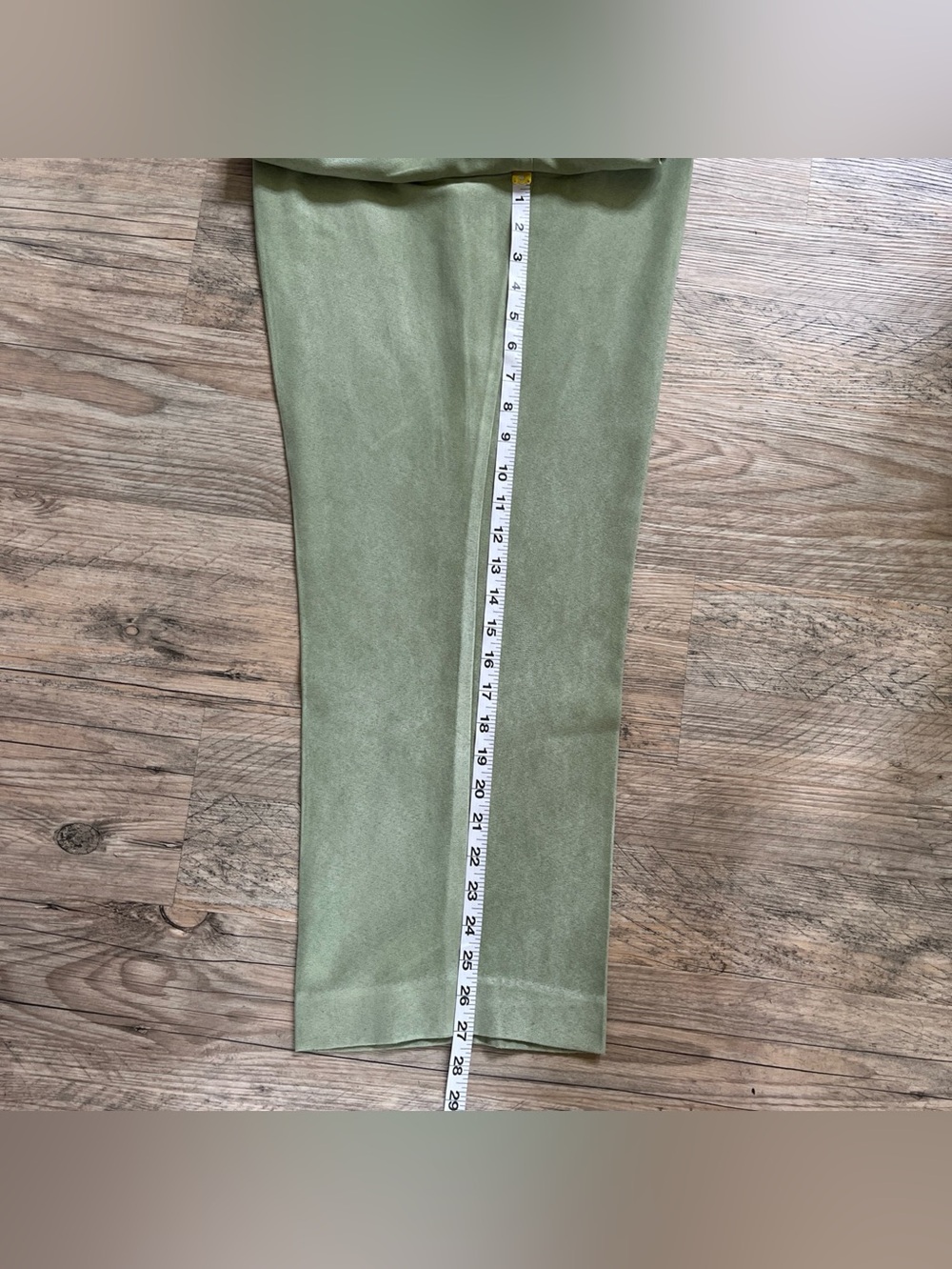 Alfred Dunner Pants 12 Sage Green Straight Leg Elastic Waist Pockets Casual Fall - Picture 5 of 8
